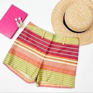 J. McLaughlin Tina Novelty Striped Shorts NWT